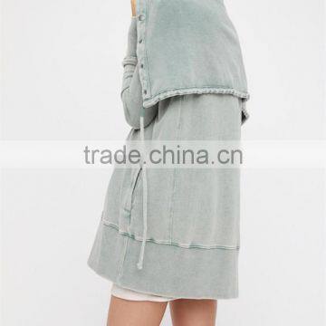 Oversized Collar Cardigan With Button Closures Long Sleeve Oem Modern Design photo-3