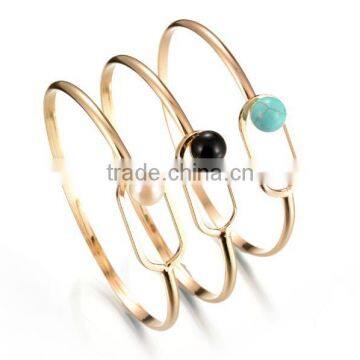 zm35323a korean bangle design fashion girls gold plated bracelet jewelry