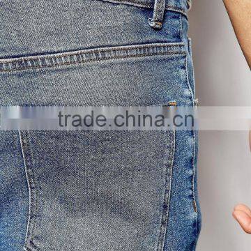 Mens Slim Fit Jeans Acid Wash Denim Jeans Custom Your Own photo-4