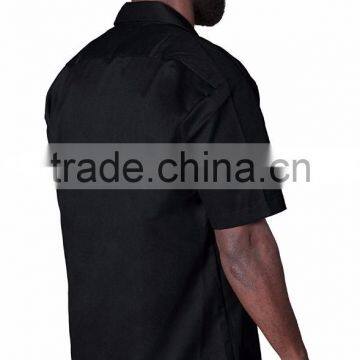 Occupational Workwear Polyester Cotton Men's Long Sleeve Working Uniforms Shirt for Food Industry photo-3