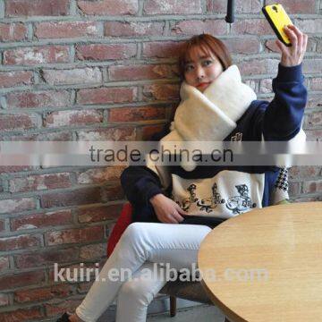 2016 New Fashion Bufandas Winter Women Scarf Adult Faux Fur Solid Color Thick Keep Warm Ring Imitation Collar Female Scarves photo-5