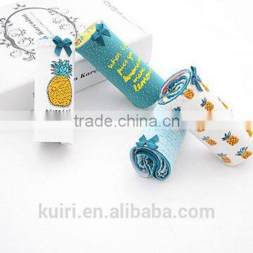 Hot Sale Fancy Design Pineapple Printing Underwear Comfortable Cotton Cute Panties photo-2