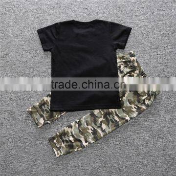 S17472A Wholesale Baby Cotton Sets Boys Summer Outfits Kid Clothes 2017 photo-5