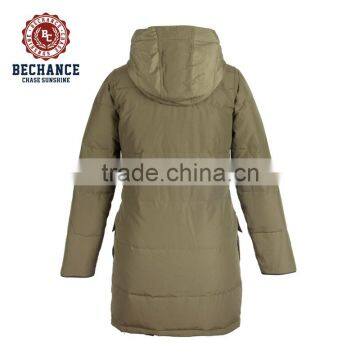 Women's New Design Outdoor Winter Down Coat With Horn Button photo-2