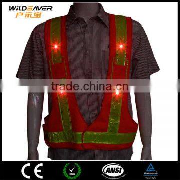 Nice Material LED Shirt Vest High Visibility Safe for Night Cleaning photo-3