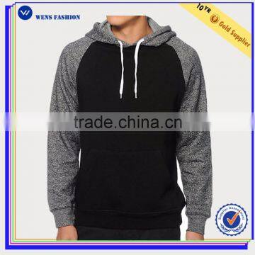 China Wholesale Contrast Stitching Hoodie Zipper Pocket Hoodie Gym Hoodie Men