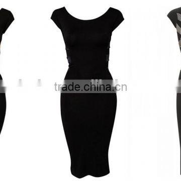 2017 Summer for Women Special Back Cross Straps Sexy Bandage Evening Dress Party Dresses photo-2