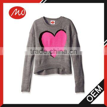 Big Girls' Big Heart fancy wool Sweater