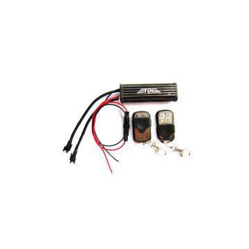 Single Color Dual-way Control Box Male Plug Output & 2 Remote Controls For Motorcycle LED Lights