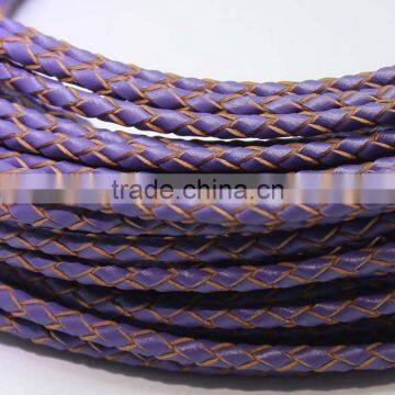 100meters 3mm-6mm Braided Genuine Hide Leather Rope Cord String For Jewelry Making photo-4