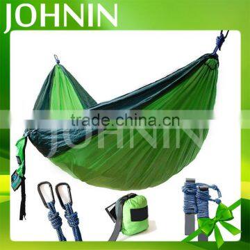 OEM 300x200cm Durable Different Color Custom Nylon Taffeta Hammock With Hook