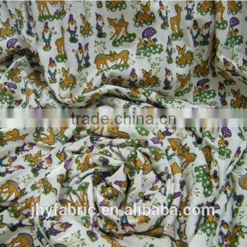 organic cotton fabric with Green and Environmental Protection print