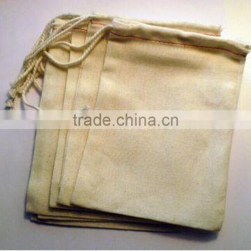 100% cotton muslin bags with drawstring tops for bouquet Muslin Drawstring Bags Cotton Drawstring Muslin Bags 3" X 5"