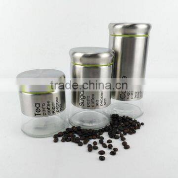 High Quality Stainless Steel Spice Sugar Salt Pepper Coffee Storage Bottle Glass Food Storage Jar photo-6