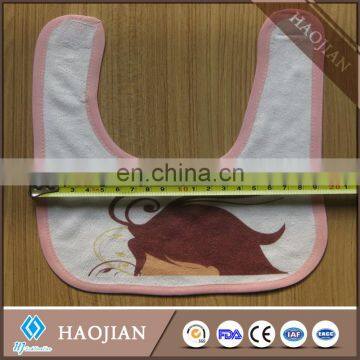 100% poly Sublimation soft baby bib