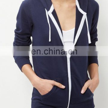 Tall Navy Basic Zip Up Hoodies polycotton Jesery hoodies Double Thick Pullover hooded