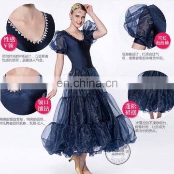 new fashion evening dress dark blue M-125