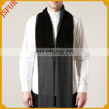 Fashion winter man knitted rabbit fur cape