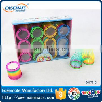 Top quality custom Plastic ring rainbow spring circle