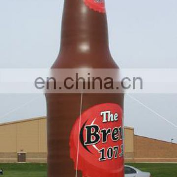 Customized advertisement inflatable beer bottle and can/jar