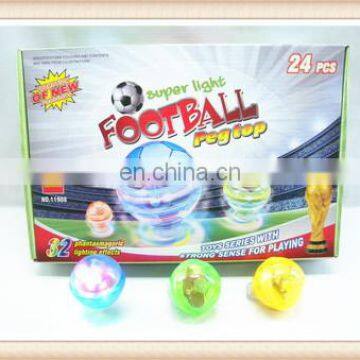 New Product Plastic Kids Musical Football Flashing Top Toy