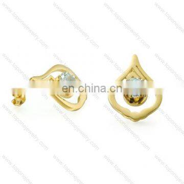 bulk sale hot hoop tear drop earring with a bling bling diamond