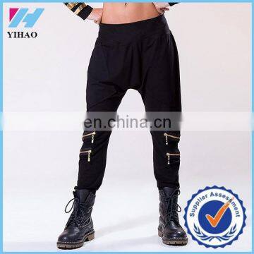 Trade Assurance 2015 Sports Gym Wear Active Harem Zippers Track Sweat Pants Women