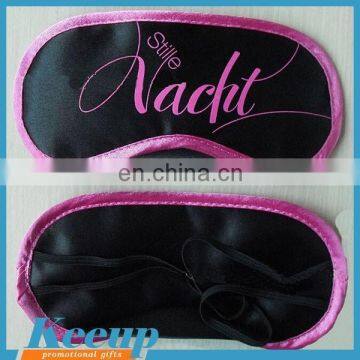 Giveaways made in China Promotional custom pink satin sleep masks wholesale