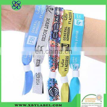 Wholesale Custom Cheap Sublimated Woven Wristband Textile Bracelet