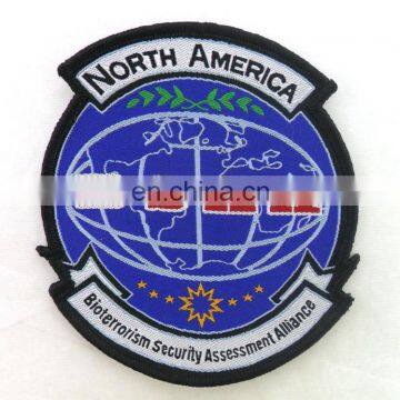 Manufacture wholesale custom woven patch design woven patch