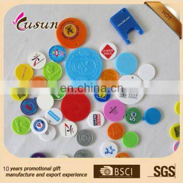 2016 BSCI SGS Cheap eco friendly Custom plastic personalized coin