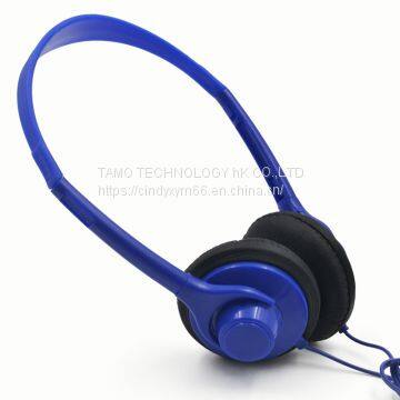 3.5mm Noise Cancellation Blue Airline Headset Headphone photo-2