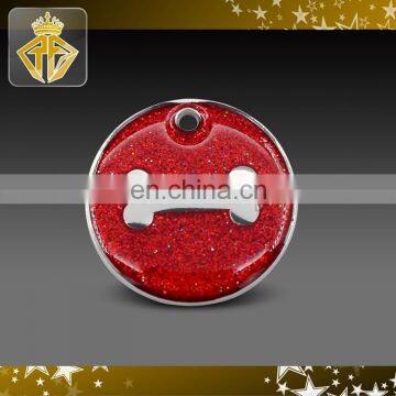 Cheap Factory Price Custom Metal Pet Tag With Glitter Epoxy photo-5