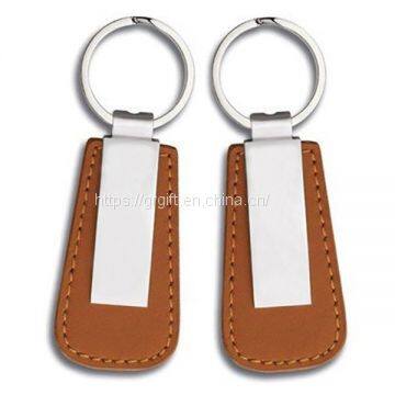 Factory Customized Popular Superior Genuine Leather Keychain photo-3