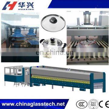 HG450 Pot Lid Glass Tempering Machine/Glass Pot Cover Tempering Furnace