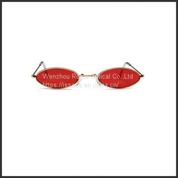 New Fashion Cat Eye Sunglasses Men/Women Ocean Lens Eyewear Metal Sun Glasses Vintage Small Oval Sun Glasses Gafas Wholesale photo-3