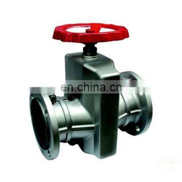 Aluminum Alloy Flange Worm Gear Manual Pinch Valve