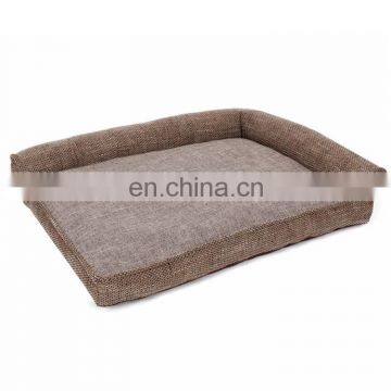 Factory Wholesale Coarse Bed Relax Bolster Line Dog Sofa