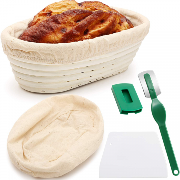 Hot Selling on Amazon Oval Rattan Banneton Bread Proofing Fermentation Basket photo-2