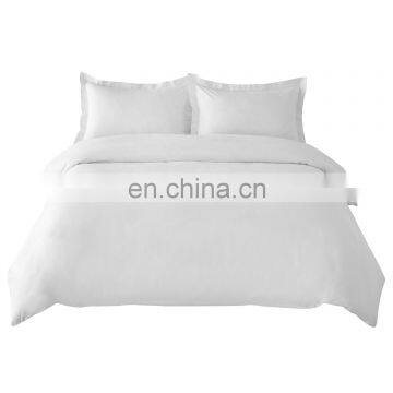 Fashionable Cotton Washed Double White Cream Duvet Cover Set For Bedding Room