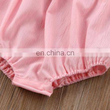 2018 Baby Summer Walk Rompers Baby Girl Lace Flower Jumpsuit photo-4