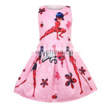 Clothes Dress 2020 Summer Cotton Cartoon Kids Girls Dress Wholesale Children's Clothing