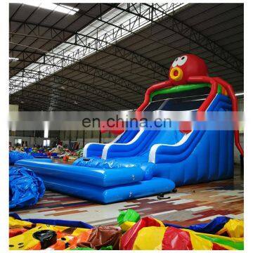 Outdoor Children Amusement Park Octopus Theme Inflatable Slide With Pool On Sale photo-2