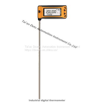 Low price temperature digital readout industrial thermometer with rotatable long probe