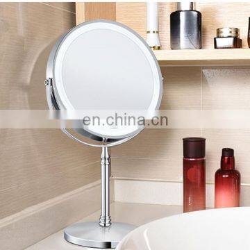 2020 New Amazon 8 Inch LED Make up Ring Mirroor Mental Glass 5x 10x Magnification Standing Make Up Mirror photo-2