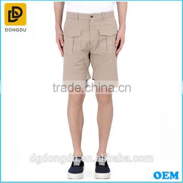 2016 custom mens cargo six big pocket camel short pants wholesale