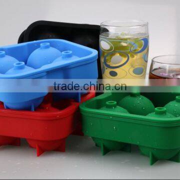 The Ice 4 Hole Silicone Ball Cup Mold Small Ice Hockey Mold Round Ice Mold Silicone Ice Cube Tray photo-5