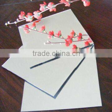 2.7mm Aluminium Sheet Glass Mirror with White Coating