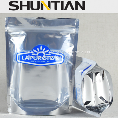 Resealable Printed Plastic Silver Stand up Pouch Wholesale Zipper Pouch Stand up photo-2