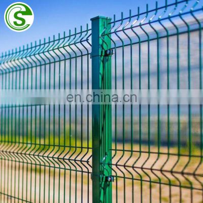 Top Quality Peach Post Fence 3D Curved Welded Wire Mesh Panel Fence